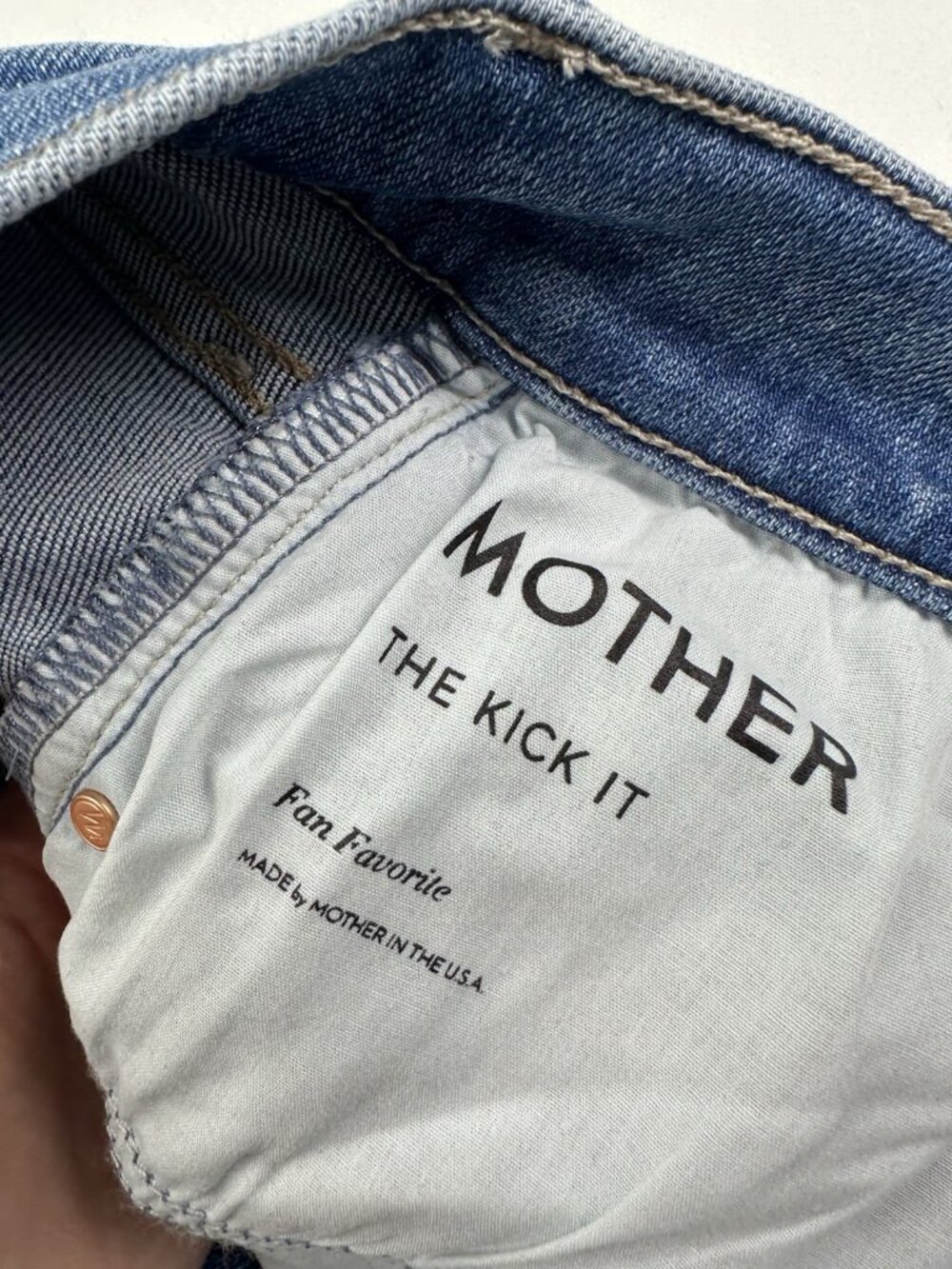 Mother The Kick It High Rise Bootcut Jeans in Fan Favorite 30x32 - Picture 5 of 13